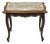 Vintage French Louis XV Style Walnut Marble Top Small Side Coffee Table For Sale