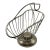 Vintage Metal Wire Wine Bottle Holder With Pedestal Base For Sale