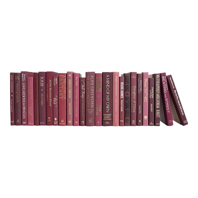 Decorative Books - Bordeaux Books - Red Books by the Foot For Sale