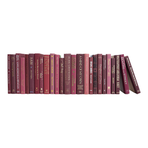 Decorative Books - Bordeaux Books - Red Books by the Foot