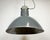 Metal Industrial Grey Aluminium Pendant Lamp from Polam Wilkasy, 1960s For Sale - Image 7 of 18