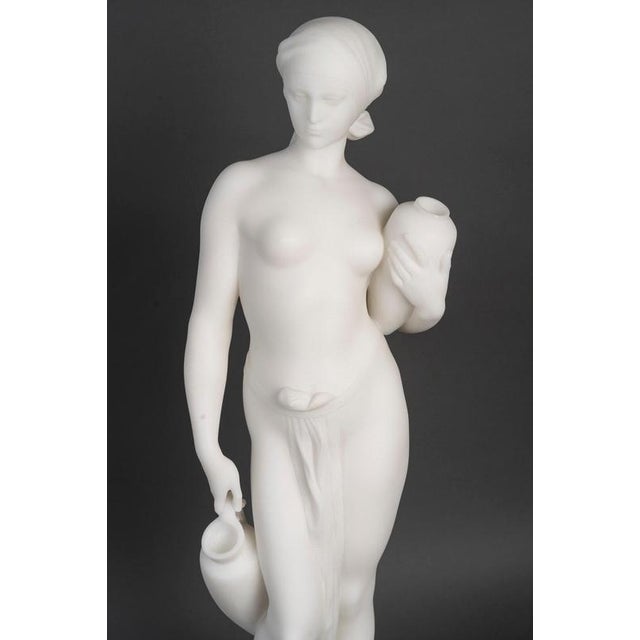 A large white marble sculpture, napoleon iii style, early 20th century. Napoleon iii style sculpture, early 20th century...