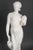A large white marble sculpture, napoleon iii style, early 20th century. Napoleon iii style sculpture, early 20th century...