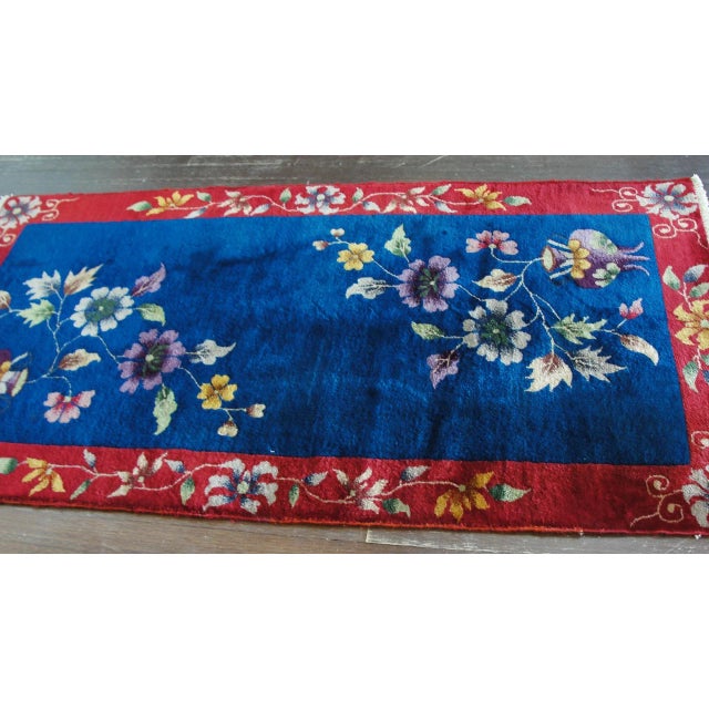 Early 20th Century Antique Chinese Art Deco Rug-3' X 5'10" For Sale - Image 5 of 9
