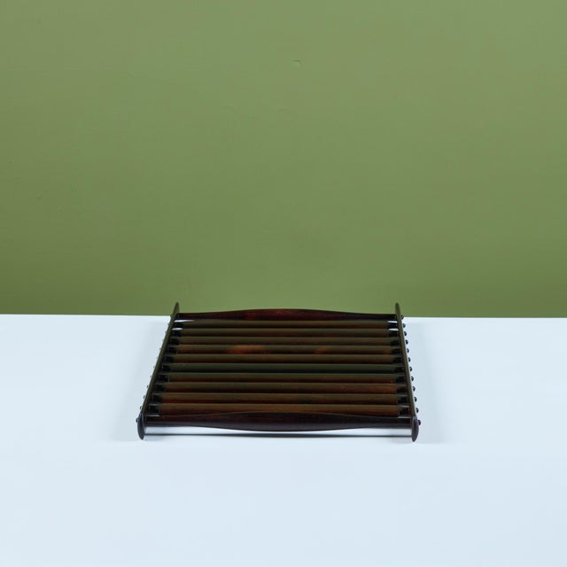 1960s Jens Quistgaard Slatted Rosewood Tray for Dansk "Rare Woods" Collection For Sale - Image 5 of 12