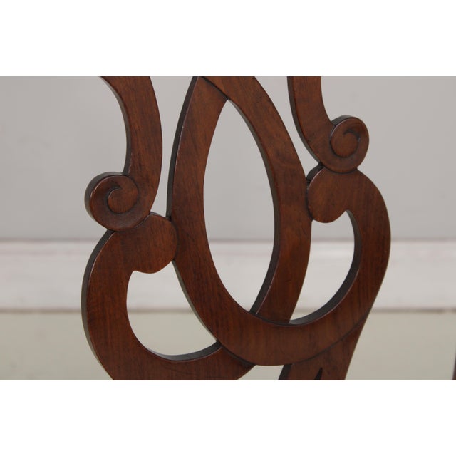 Brown Baker Chippendale Style Mahogany Dining Chair For Sale - Image 8 of 13