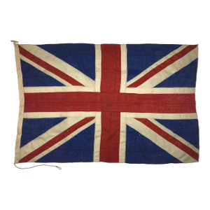 Large Vintage Wool Sewn Nautical Union Jack Flag