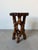 Mid-Century Modern Vintage Organic Hand-Carved Mahogany Wood Plant Stand / Pedestal Table For Sale - Image 3 of 12