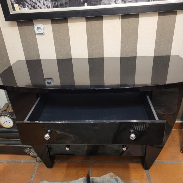 Vintage French Chest of Drawers in Lacquered Wood by David Lange, 1970s For Sale - Image 6 of 18