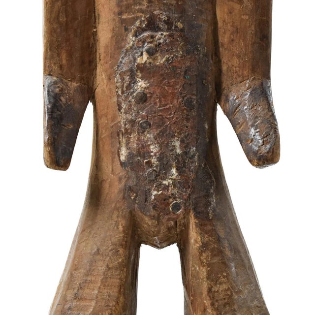 Wood Early 20th Century Songola Figure on Custom Base For Sale - Image 7 of 7
