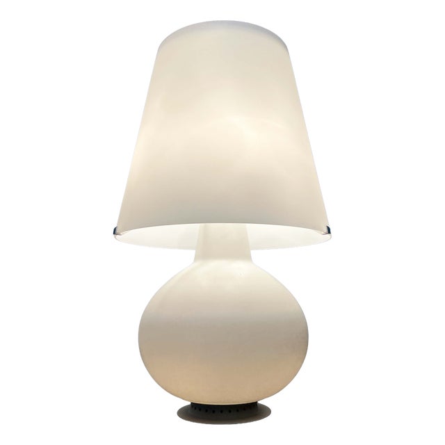 Mid-Century Modern Italian Model 1853 Grande Glass Floor Lamp by Max Ingrand for Fontana Arte For Sale