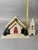 White Vintage Mica Putz Christmas Church Music Box With Bottle Brush Trees, C. 1940s–1950s For Sale - Image 8 of 11