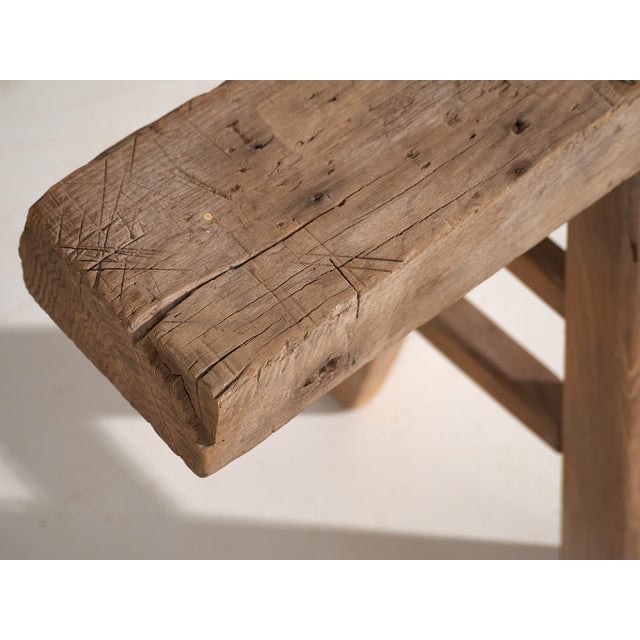 Rustic Large Antique Bench, 1870s For Sale - Image 3 of 15