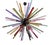 Sputnik Pendant Light with 50 Multicolored Murano Glass Prisms from Justfurnituress SRL For Sale