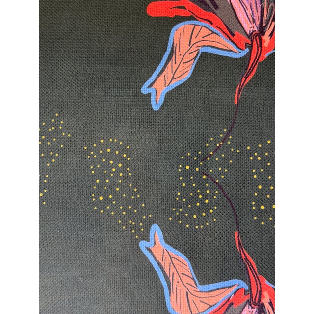 2020s Kristy Stafford - Dragonflower Green Fabric 2 7/8 Fabric For Sale - Image 5 of 6