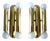 Vintage Space Age Brass Sconces, 1970s, Set of 2 For Sale