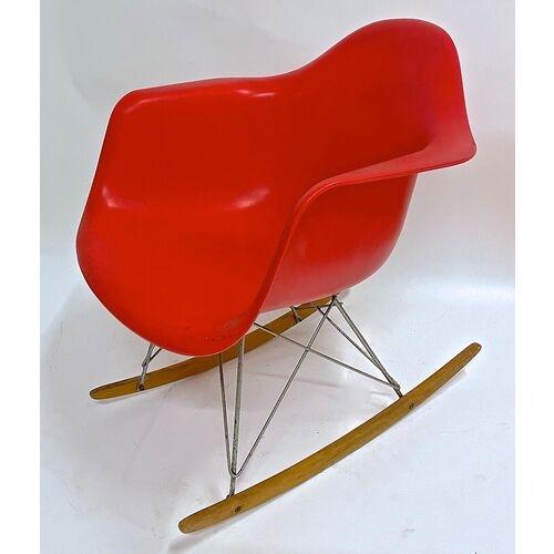 Eames Vintage Mid-Century Modern Style Rocking Chair For Sale - Image 4 of 7