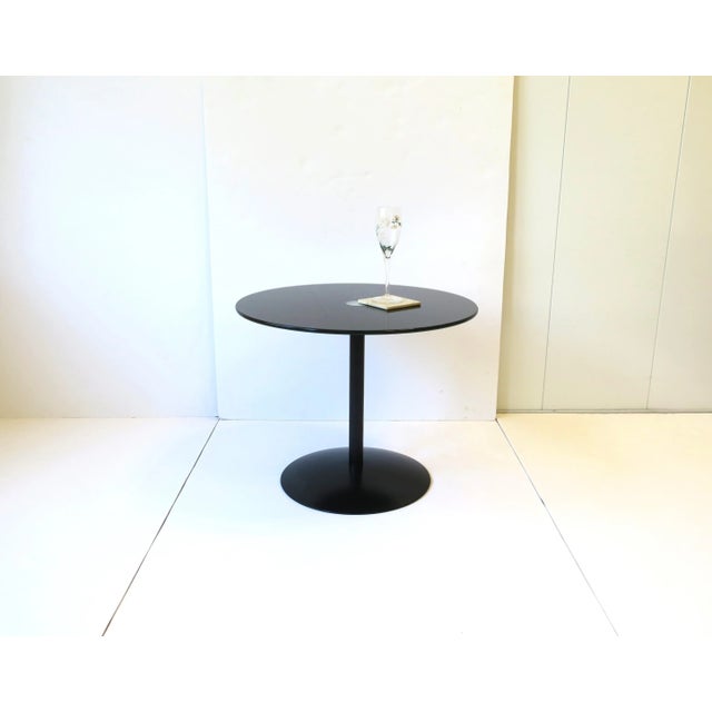 Minimalist Black Side Drinks Table For Sale - Image 4 of 13