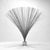 Clearly inspired by the form made famous by Harry Bertoia, this spray-shaped kinetic sculpture is made of fine wires that...