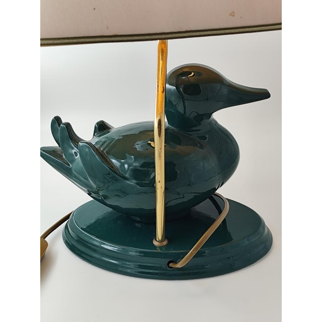 1970s Pan Ceramic Duck Table Lamp from Goebel, 1970s For Sale - Image 5 of 10