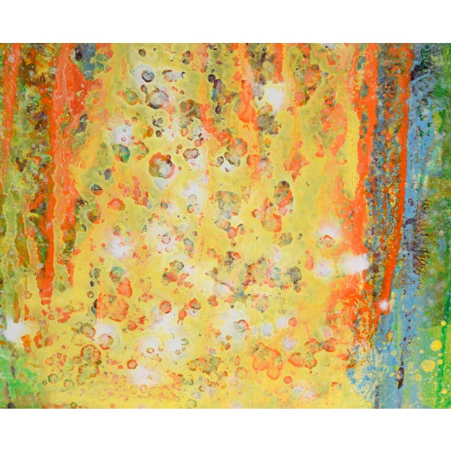 2010s Yellow, Green, and Orange - Abstract Expressionist Composition by Charles David Francis For Sale - Image 5 of 10