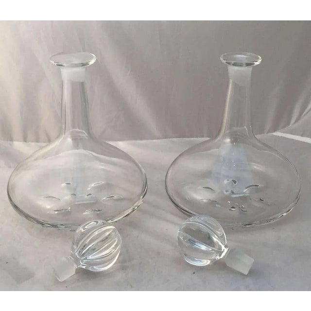 Orrefors Crystal Drinks Decanters by Nils Landberg For Sale - Image 11 of 13