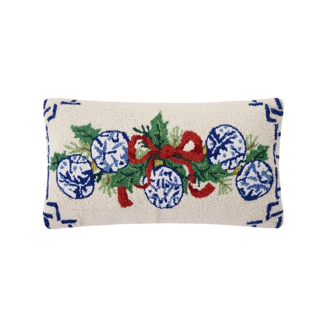 A festive way to spruce up your home for the holidays and winter season! 100% wool hooked pillow 100% poly velvet backing...