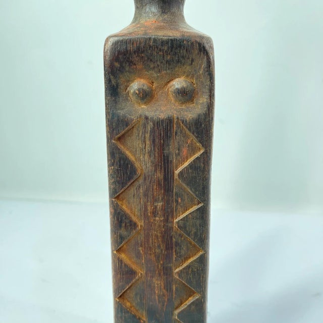 African Early 20th Century Tabwa Poupees Attrap Thieves Wooden Doll For Sale - Image 3 of 7