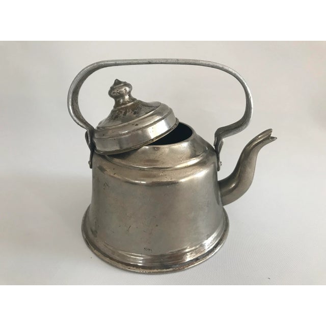 Metal Antique Turkish Copper Tea Kettle For Sale - Image 7 of 11
