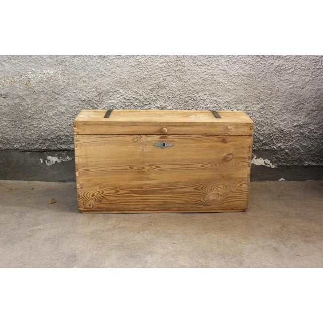 Vintage Chest in Blonde Wood For Sale - Image 5 of 5