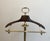 Brass 1940s Neoclassical Style Brass and Wood Valet Stand on Casters For Sale - Image 8 of 12