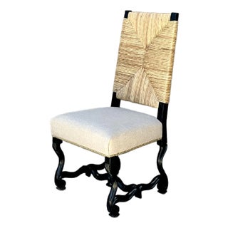 Vintage Ralph Lauren Rush Seat Chair For Sale