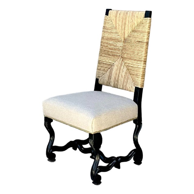 Vintage Ralph Lauren Rush Seat Chair For Sale