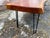 Late 20th Century Rustic Style Live Edge Slab Wood Top Coffee Table/ Bench With Iron Hairpin Legs For Sale - Image 15 of 18