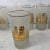Contemporary 1980s Set of 6 Schooner Gold Glasses by Culver For Sale - Image 3 of 8