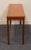 Early 21st Century Danish Modern Minimalism Teak Wood 46" Accent Sofa Table For Sale - Image 5 of 7
