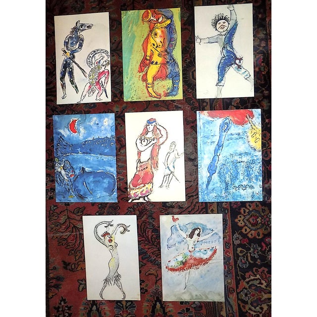Vintage Mid 20th Century Abstract Marc Chagall Lithographs - Set of 9 For Sale - Image 9 of 9