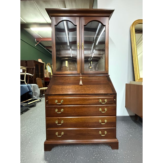 Vintage 1980’s Mahogany Secretary Desk For Sale In Baton Rouge - Image 6 of 10