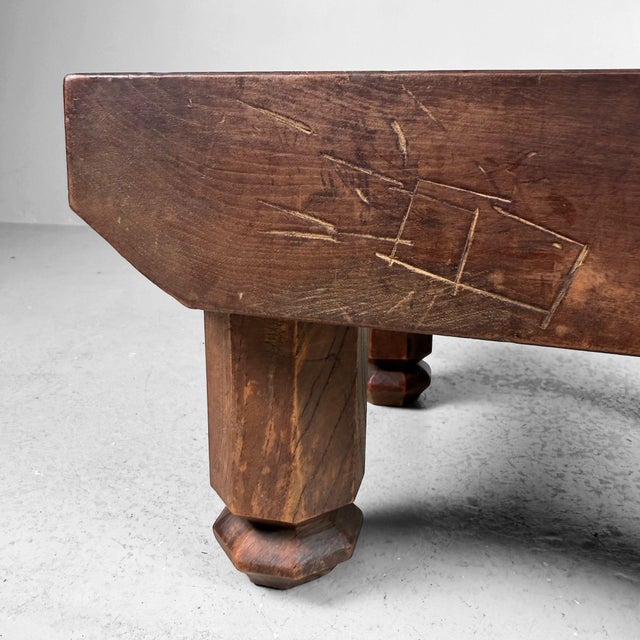 Wood Small Keyaki Wood Shogi Game Table or Side Table, 1920s For Sale - Image 7 of 18