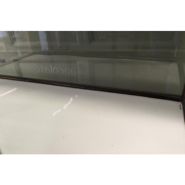 Glass Edwardian Cadburys Counter Top Display Cabinet, 1910 For Sale - Image 7 of 8