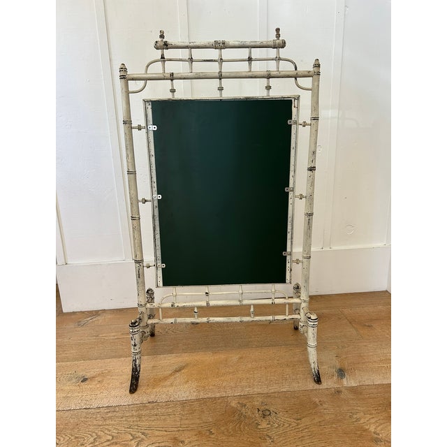 Late 19th Century Antique French Faux Bamboo Mirror For Sale - Image 5 of 7