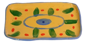 Abstract Platter #1 Eye by Alfonso Reyes