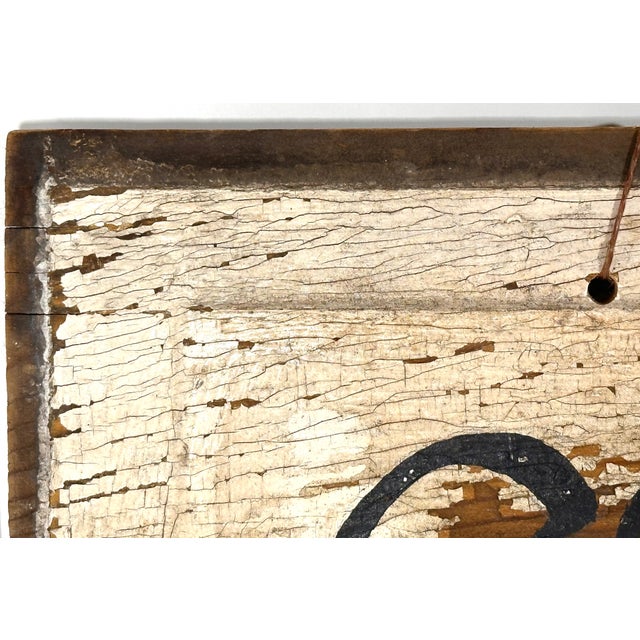 Mid 20th Century Primitive Folk Art Hand Painted 'Eccentricities' Sign For Sale - Image 5 of 14