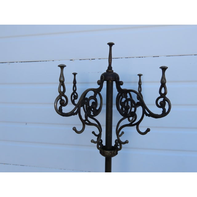 Victorian Late 1800s Tall Coat Hat Rack Umbrella Stand 6629 For Sale - Image 17 of 18