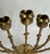 Mid 20th Century 1960s Brass Rosebud Menorah With Adjustable Rotating Branches For Sale - Image 5 of 8