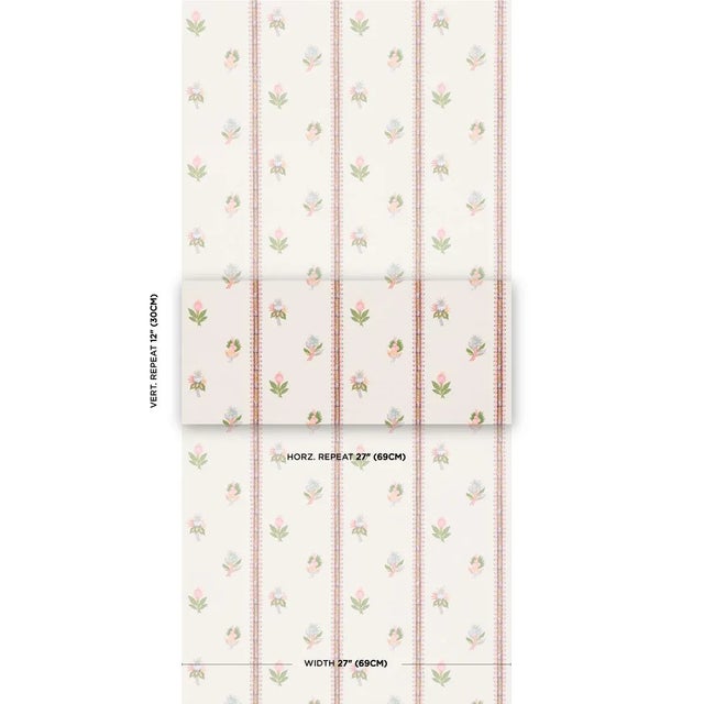 A wonderful design with a vintage vibe, Les Fleurs Exotiques features a unique combination of narrow vertical stripes and...