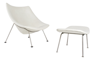 Set of Oyster F157 Armchair and Ottoman from Pierre Paulin, 1960s
