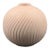 Vintage 1981 Fitz and Floyd Matte Pink Ceramic Swirl Ball Vase - Japan For Sale