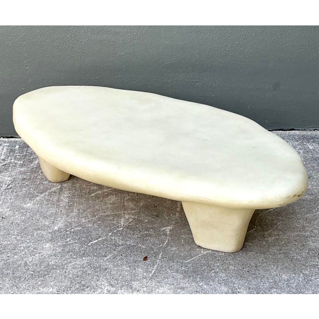 Vintage Molded Resin Biomorphic Coffee Table For Sale - Image 10 of 12