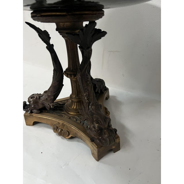 Bronze and Sea-Green Marble Trinket Tray, 1800s For Sale - Image 5 of 13